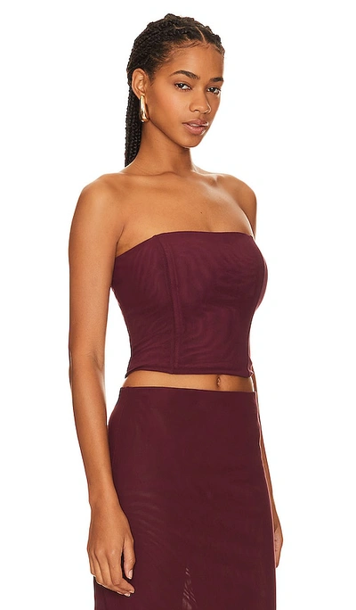 Camila Coelho Osiris Top In Burgundy