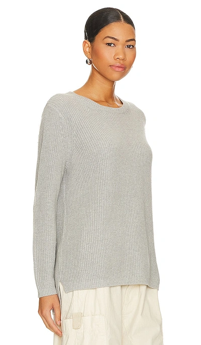 Shop 525 Emma Crewneck Shaker Sweater In Grey