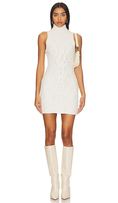 Shop Camila Coelho Robyn Cable Dress In Ivory