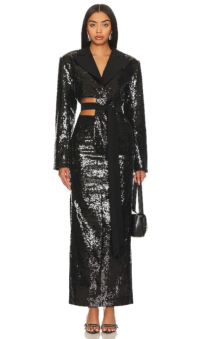 Shop Camila Coelho Jervis Sequin Blazer In Black