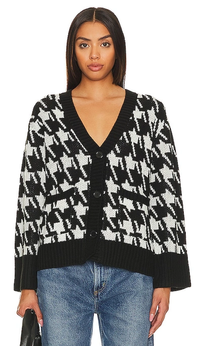 Shop Sanctuary Warms My Heart Cardigan In Black,white