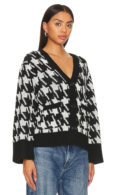Shop Sanctuary Warms My Heart Cardigan In Black,white