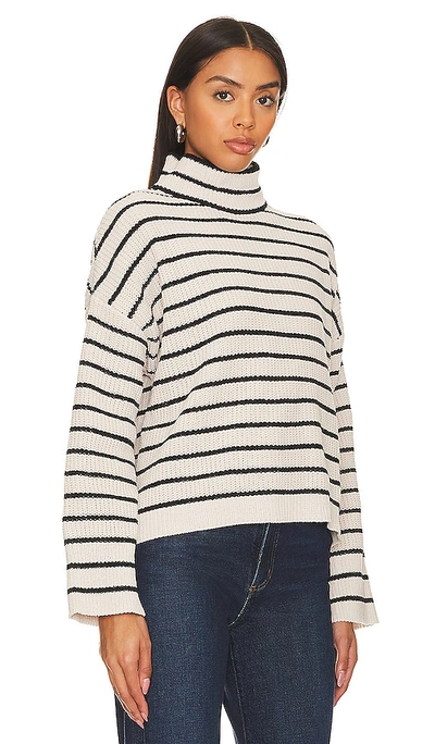 Sanctuary Stay Cozy Sweater In Black,white