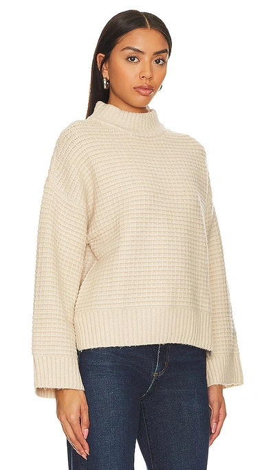 Shop Sanctuary Waffle Knit Sweater In Ivory