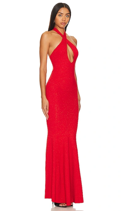 Shop Retroféte Verona Dress In Red