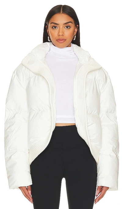 Shop Toast Society Annika Puffer Jacket In Ivory