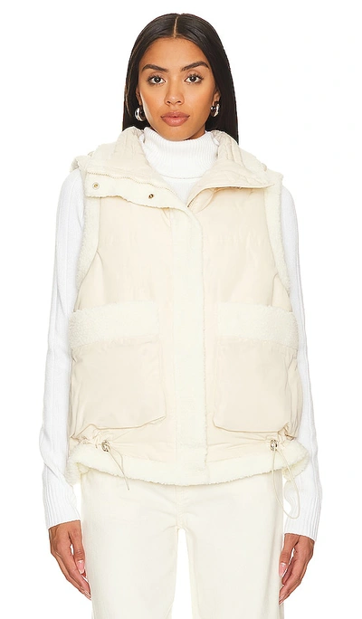 Shop Toast Society Mila Puffer Vest In Ivory