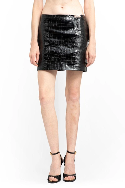 Shop Versace Skirts In Black