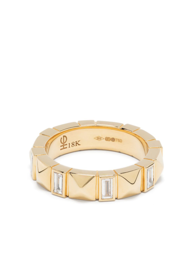Harwell Godfrey 18kt Yellow-gold Pyramid Diamond Ring In Gold
