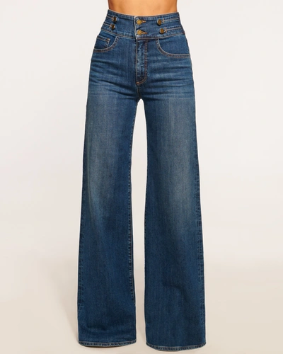 Ramy Brook Liv High-rise Wide-leg Jeans In Medium Wash