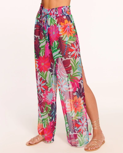 Shop Ramy Brook Lancaster Coverup Pant In Tropical Flower