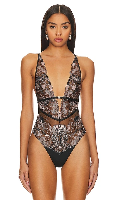 Thistle And Spire Chanterelle Bodysuit In Black
