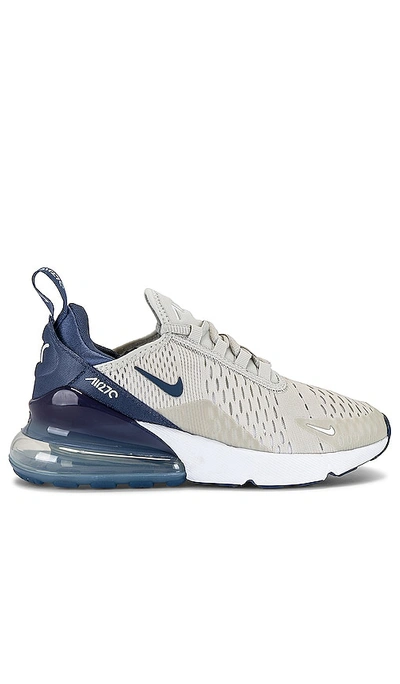 Shop Nike Air Max 270 Sneaker In Light Bone  Diffused Blue  & White