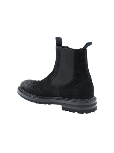 Shop Green George Boots In Nero