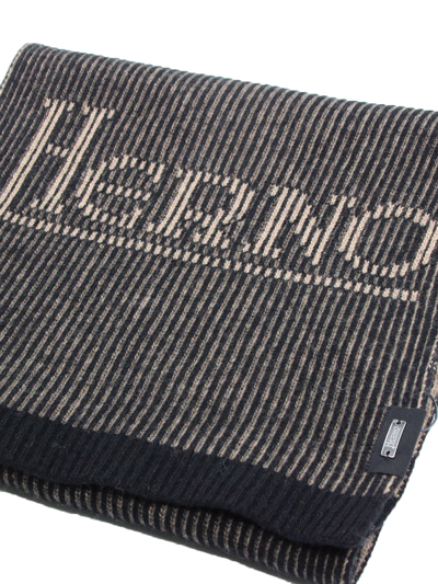 Shop Herno Scarf In Nero