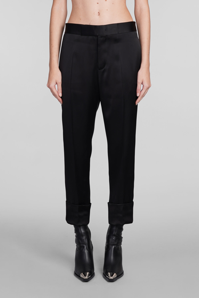 Sapio Cotton Pants Back Pockets In Black