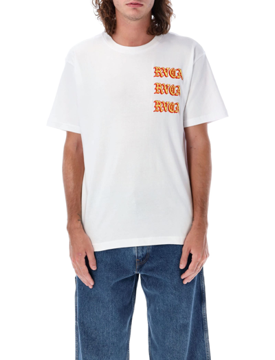 Shop Rvca Del Toro T-shirt In White