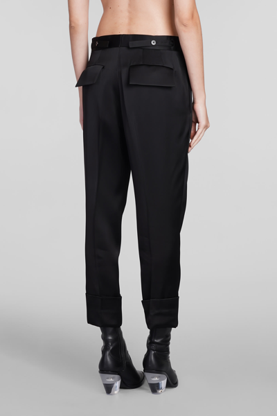 Sapio Cotton Pants Back Pockets In Black