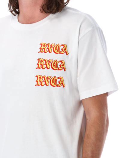 Shop Rvca Del Toro T-shirt In White