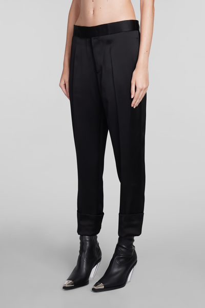 Sapio Cotton Pants Back Pockets In Black