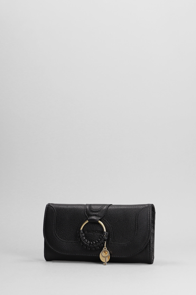 Shop See By Chloé Hana Long Wallet In Black Leather