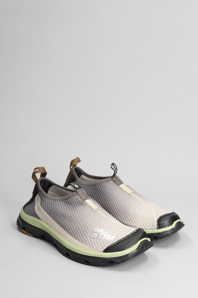 Shop Salomon Rx Moc 3.0 Sneakers In Grey Synthetic Fibers