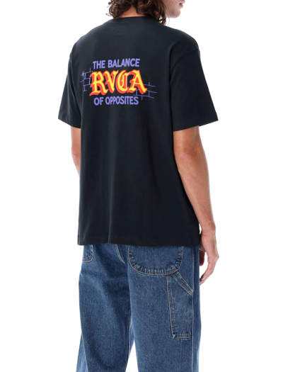 Shop Rvca Del Toro T-shirt In Black