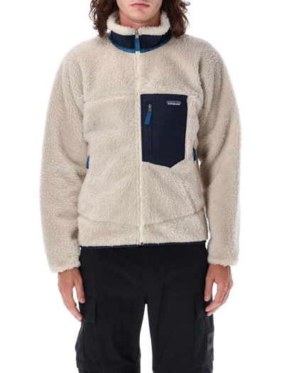 Shop Patagonia Classic Retro-x® Fleece Jacket In Natural