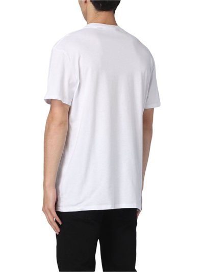 Shop Just Cavalli T-shirt In White/gold
