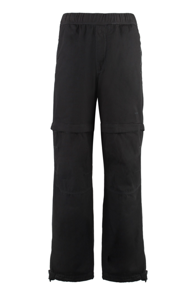 Shop Givenchy Cotton Trousers In Black