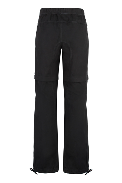 Shop Givenchy Cotton Trousers In Black