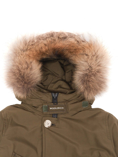 Shop Woolrich Artic Parka With Raccoon Fur In Blue