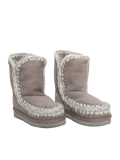 Shop Mou Eskimo Boots In Grey