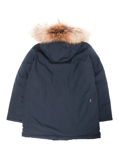 Shop Woolrich Artic Parka With Raccoon Fur In Green