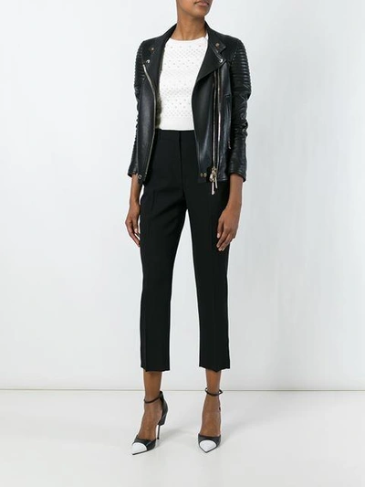 Shop Givenchy Cropped Tuxedo Trousers
