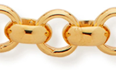 Monica Vinader Round Link Chain Bracelet In Gold Vermeil