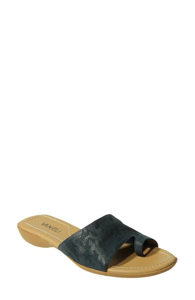 Shop Vaneli Tallis Slide Sandal In Navy