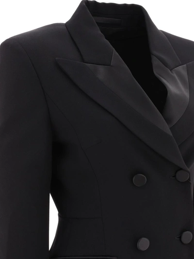 Shop Max Mara Pianoforte Robe Manteau Wool Dress In Black