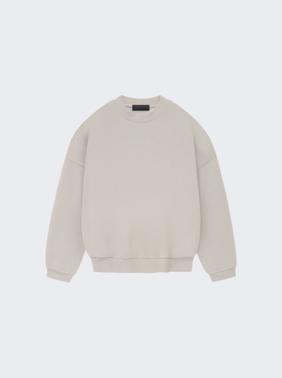 Shop Essentials Crewneck Sweatshirt In Silver Cloud