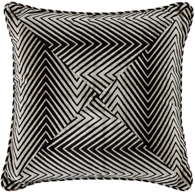 Shop Missoni Black & White Ziggy Cushion In Nero/bianco 601