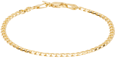 Shop Maria Black Gold Saffi Small Bracelet In Goldplated