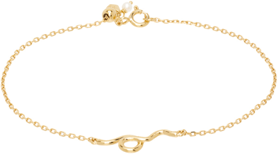 Shop Maria Black Gold Nasima Bracelet In Goldplated