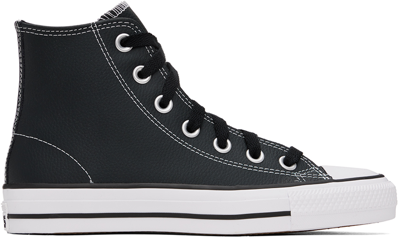 Shop Converse Black Chuck Taylor All Star Pro Sneakers In Black/white/black