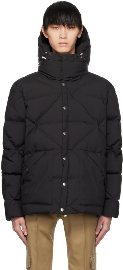 Shop Lardini Black Quilted Down Jacket In 999 Black