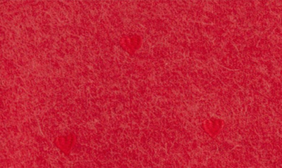 Shop & Other Stories Heart Embroidered Wool & Alpaca Blend Crewneck Sweater In Red W. Red Hearts