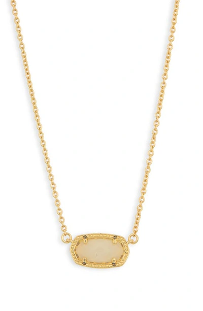 Shop Kendra Scott Elisa Birthstone Pendant Necklace In Gold Yellow