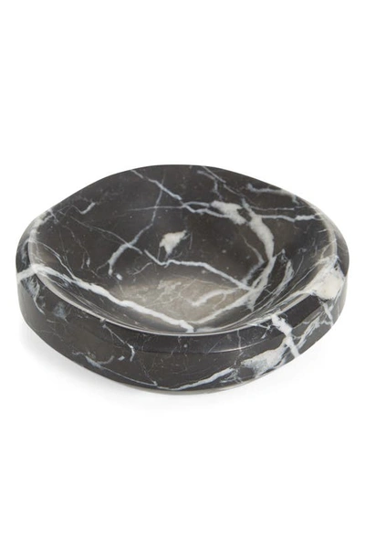 Shop Craighill Small Facet Decorative Marble Bowl In Black Marquina