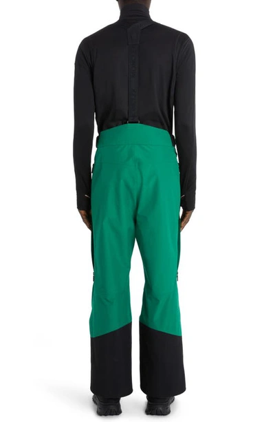 Shop Moncler Gore-tex® Waterproof Suspender Ski Trousers In Green
