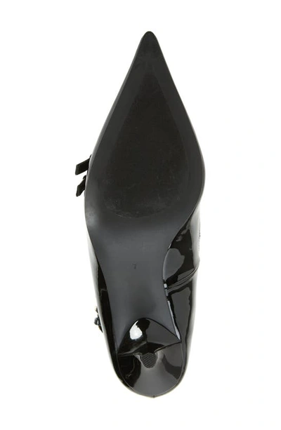 Shop Jeffrey Campbell Resilient Pointed Toe Pump In Black Patent Suede