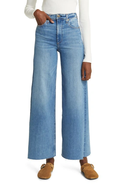 Rag & Bone Sofie Raw Hem High Waist Crop Wide Leg Jeans In Monterosso